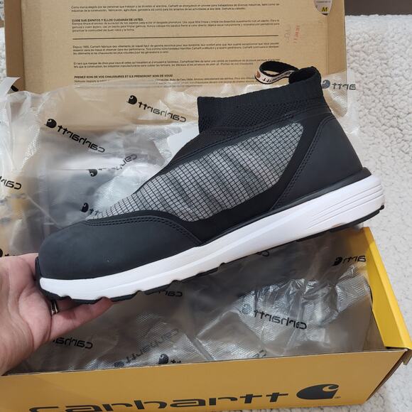 NEW Carhartt Footwear Haslett ESD Nano Toe Work Black Sneaker SIZE 8 .5 M - Picture 5 of 8